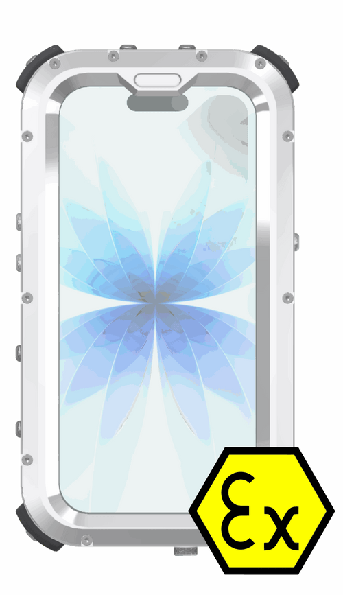 Atexxo explosion-proof iPhone 17, front view