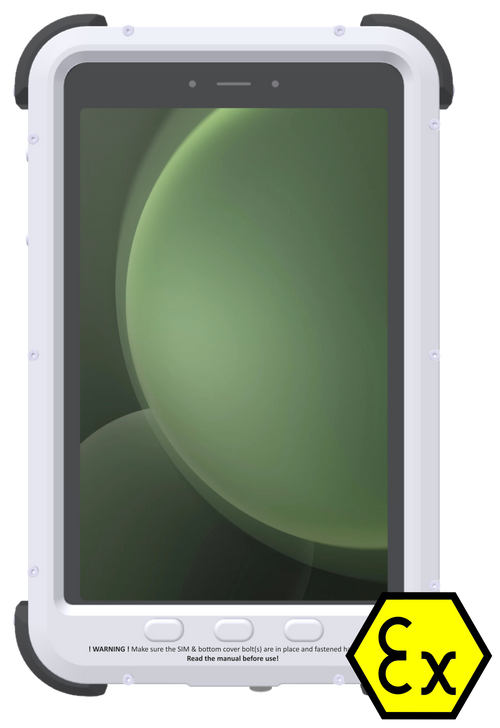 Atexxo explosion-proof Samsung Galaxy Tab Active 5, front view